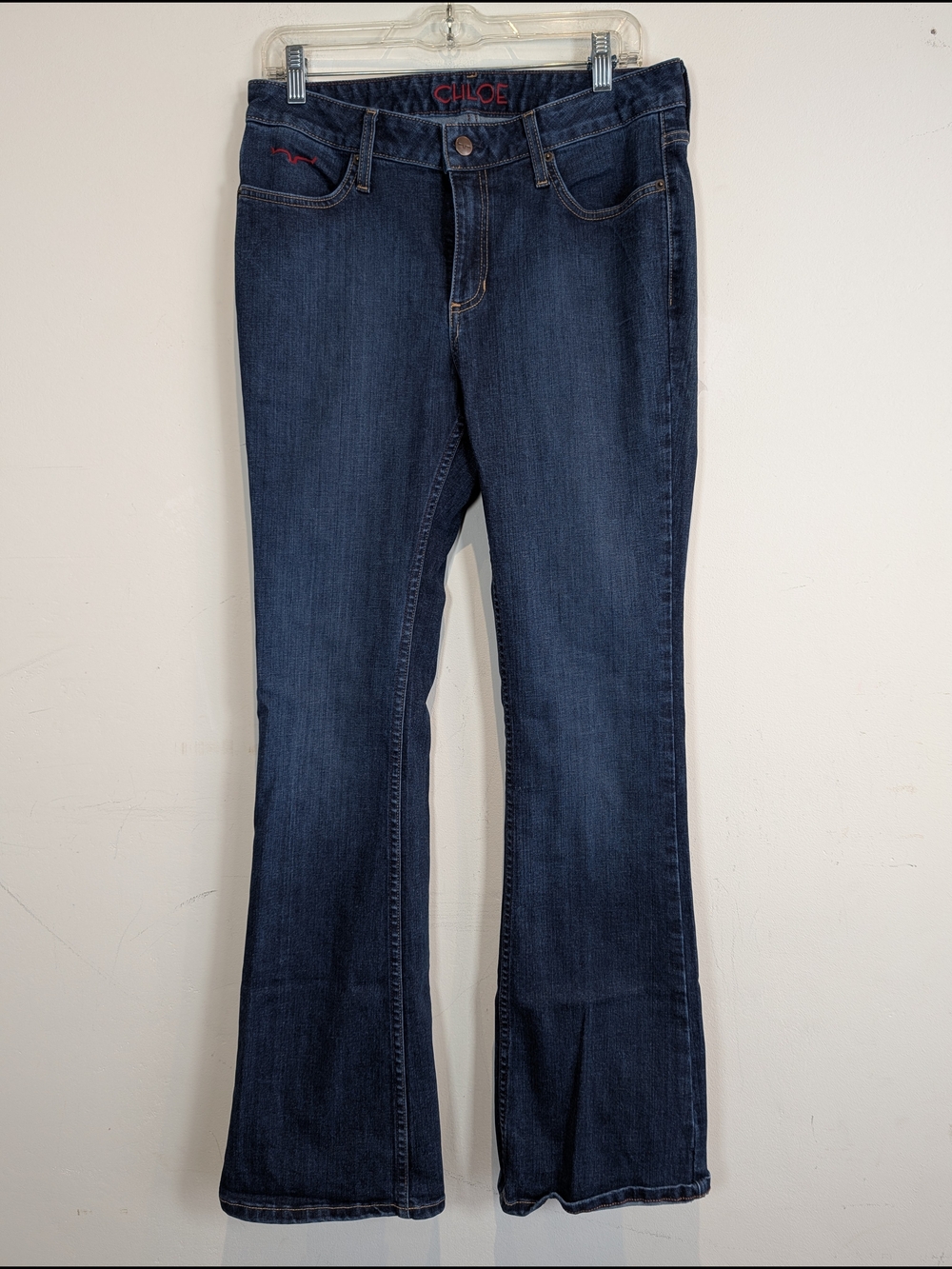Chloe Women’s Dark Blue Bootcut Jeans, Size 10/34